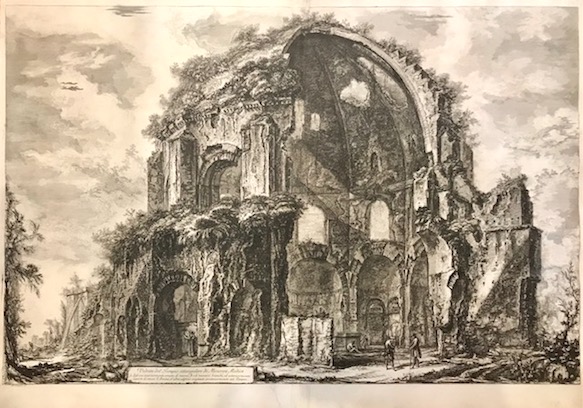 Piranesi Giovanni Battista (1720-1778) Veduta del Tempio ottangolare di Minerva Medica 1764 Roma 